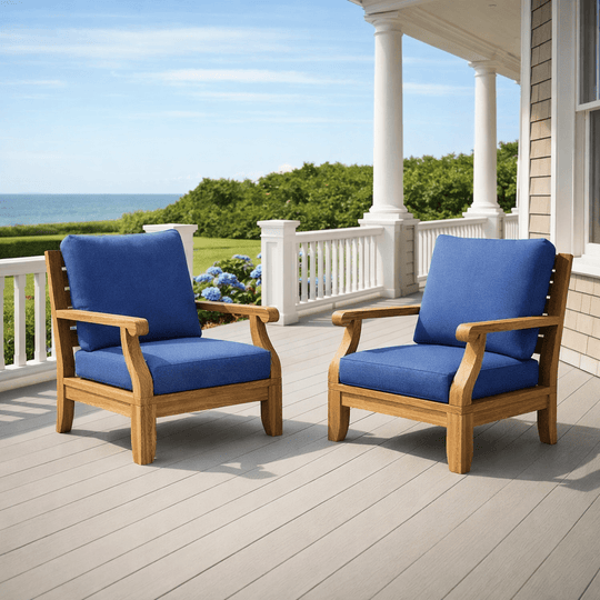 Teak Deep Seating Chair - Riviera - Teak HQ™