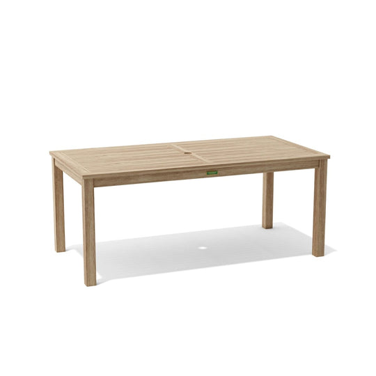 Teak Dining Outdoor Table (70" Long Rectangle) - Bahama - Teak HQ™