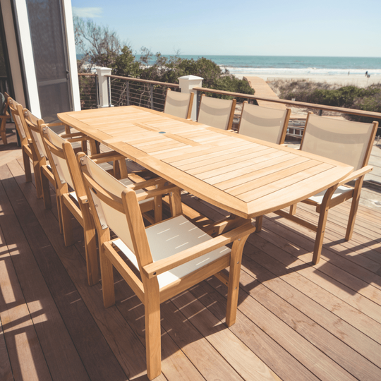 Teak Dining Table (118" Long Rectangle) - Gala - Teak HQ™