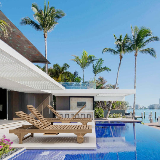 Teak Double Lounger - Bel - Air - Teak HQ™
