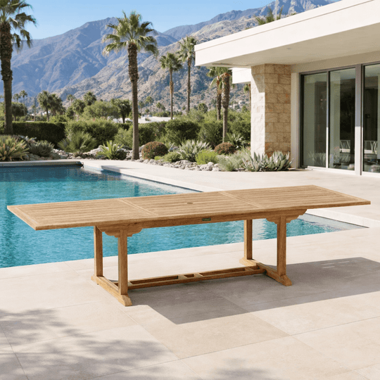 Teak Extension Table (118" Long Rectangle) - Bahama - Teak HQ™