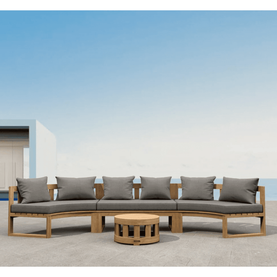Teak Exterior Furniture - Arena 4 - Piece Sectional Set - Teak HQ™