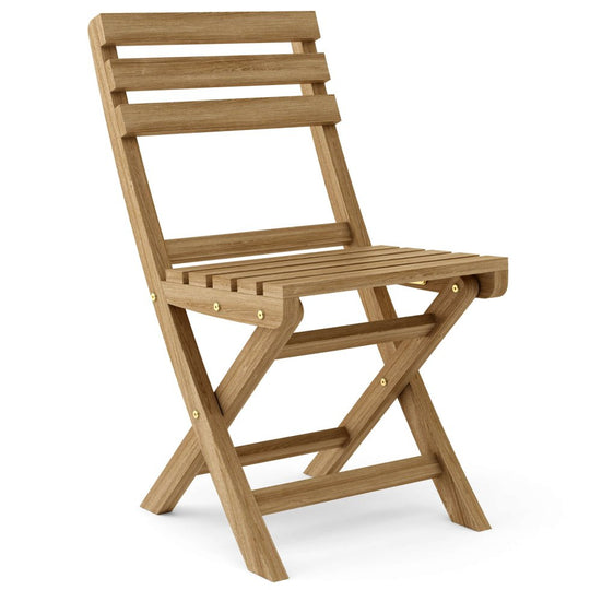 Teak Folding Patio Chairs (Set of 2) - Alabama - Teak HQ™