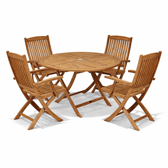 Teak Folding Table and Chairs (4) - Sailor - Teak HQ™