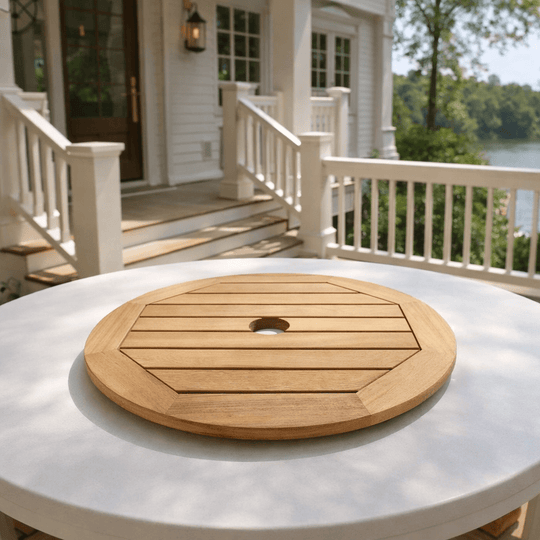 Teak Lazy Susan (23" Diameter) - Royal Teak - Teak HQ™