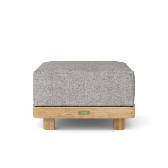 Teak Ottoman With Cushion - Granada - Teak HQ™