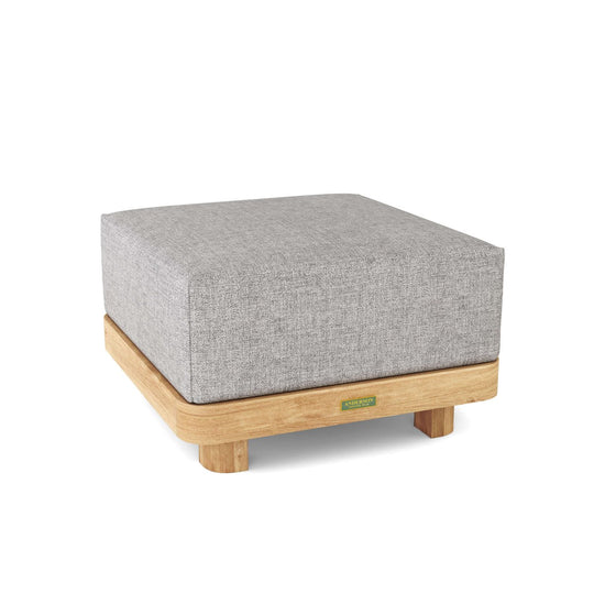 Teak Ottoman With Cushion - Granada - Teak HQ™