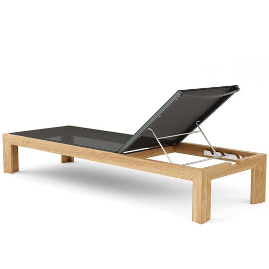 Teak Outdoor Chaise Lounge Chair - Smyrna - Teak HQ™