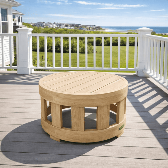 Teak Outdoor Cocktail Table (24" Round) - Arena - Teak HQ™