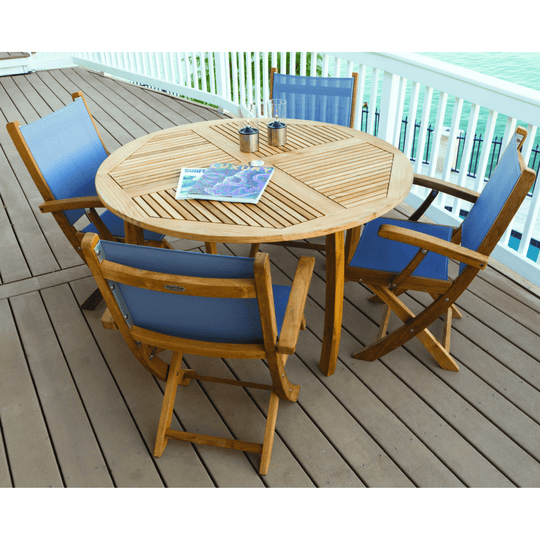 Teak Outdoor Dining Set - Dolphin (Table) & Sailmate (4 Chairs) - Teak HQ™