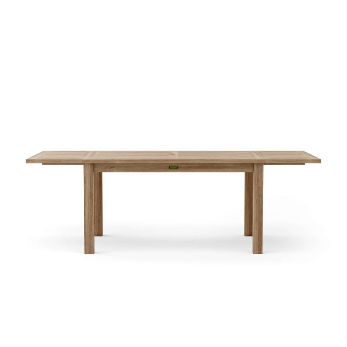 Teak Outdoor Extendable Table (95" Long Rectangle) - Bahama - Teak HQ™