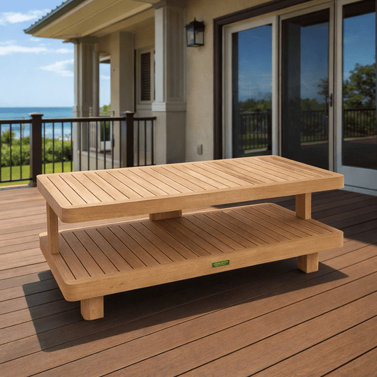 Teak Outdoor Furniture Table (48" Long Rectangle) - Granada - Teak HQ™