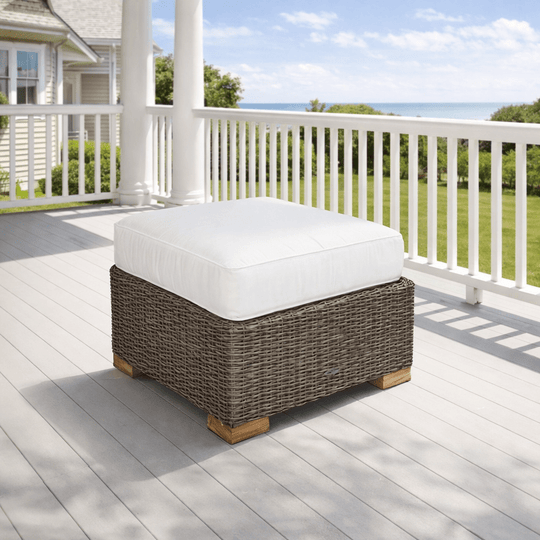 Teak Outdoor Ottoman - Sanibel - Teak HQ™