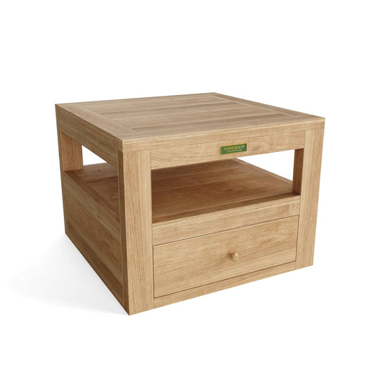 Teak Outdoor Small Table (24" Square) - Copacabana - Teak HQ™