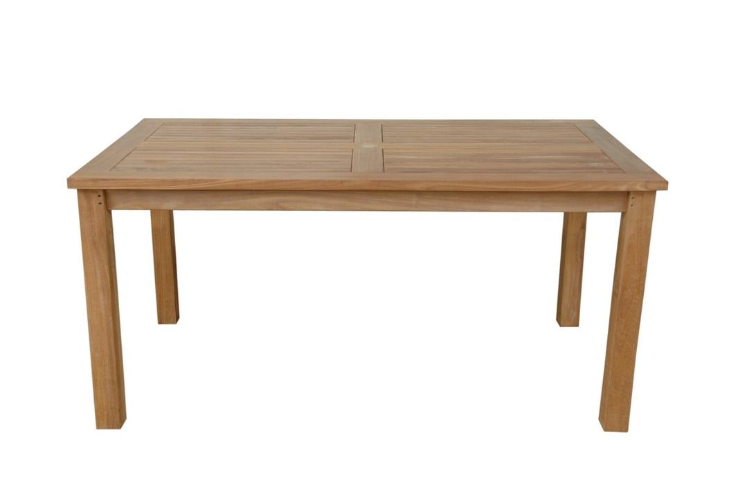 Teak Outdoor Table (63" Long Rectangle) - Montage - Teak HQ™