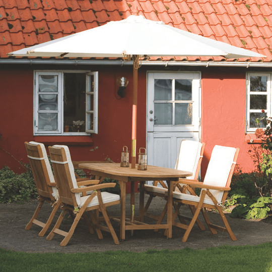 Teak Outdoor Table and Chairs - Family (Table) & Estate (4 Chairs) - Teak HQ™