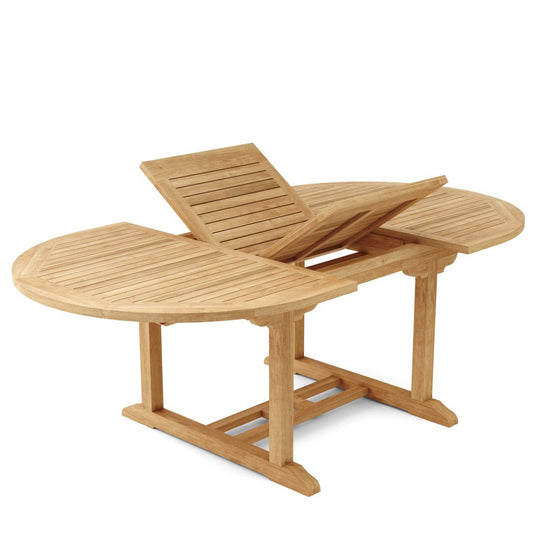 Teak Oval Outdoor Dining Table (87" Long) - Bahama - Teak HQ™