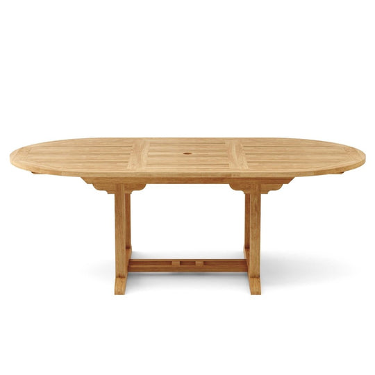 Teak Oval Outdoor Dining Table (87" Long) - Bahama - Teak HQ™