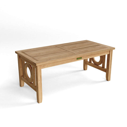 Teak Patio Coffee Table (48" Long Rectangle) - Natsepa - Teak HQ™