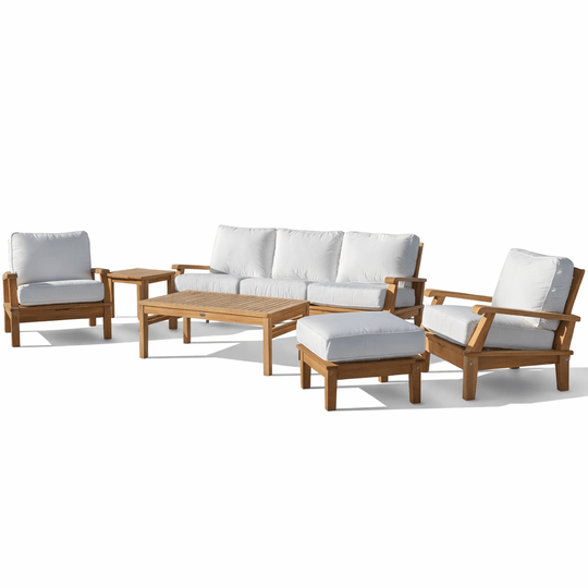Teak Patio Conversation Set - Miami 6 - Piece Set - Teak HQ™