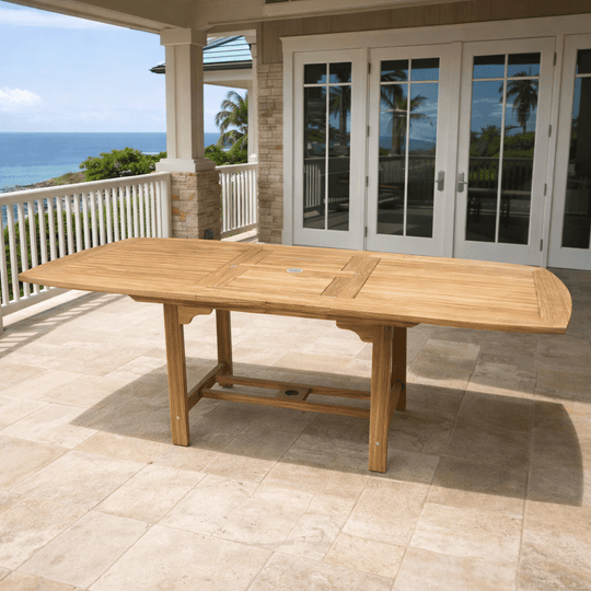 Teak Patio Dining Table (120" Long Rectangle) - Family - Teak HQ™