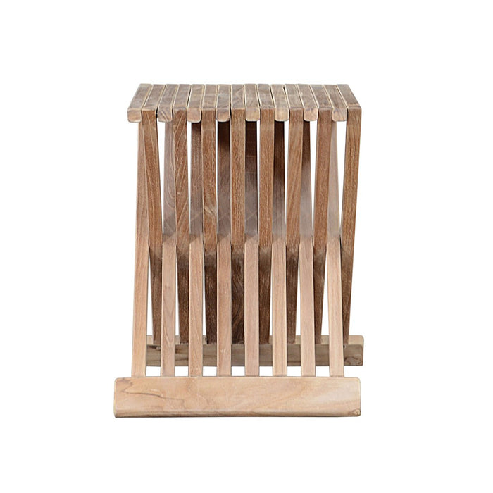 Teak Patio Side Table (16" Long Rectangle) - Marilla - Teak HQ™