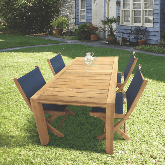 Teak Patio Table (63" Long Rectangle) - Comfort - Teak HQ™