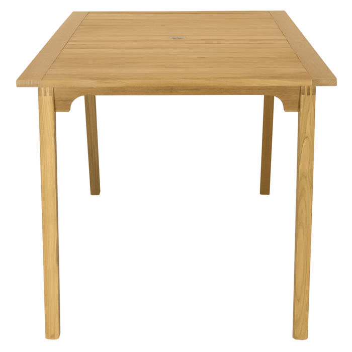 Teak Pedestal Table (70" Long Rectangle) - Admiral - Teak HQ™