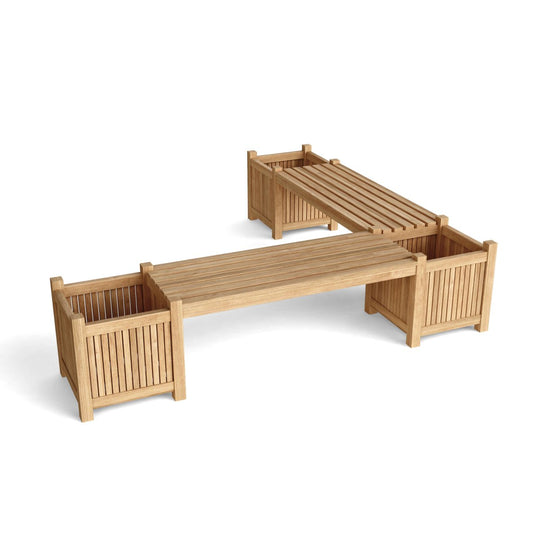 Teak Potting Bench (4 - Seater) - Planter - Teak HQ™