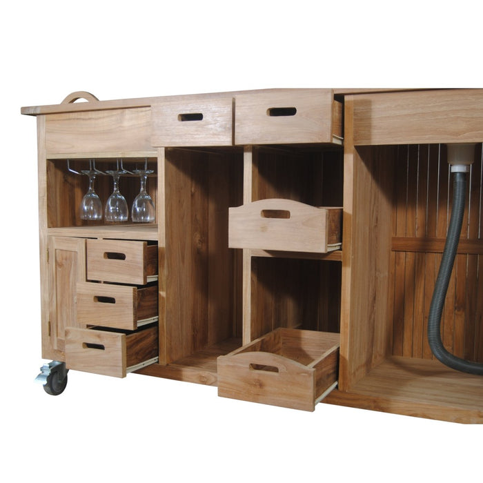 Teak Pub Table (67" Long Rectangle) - Safari - Teak HQ™