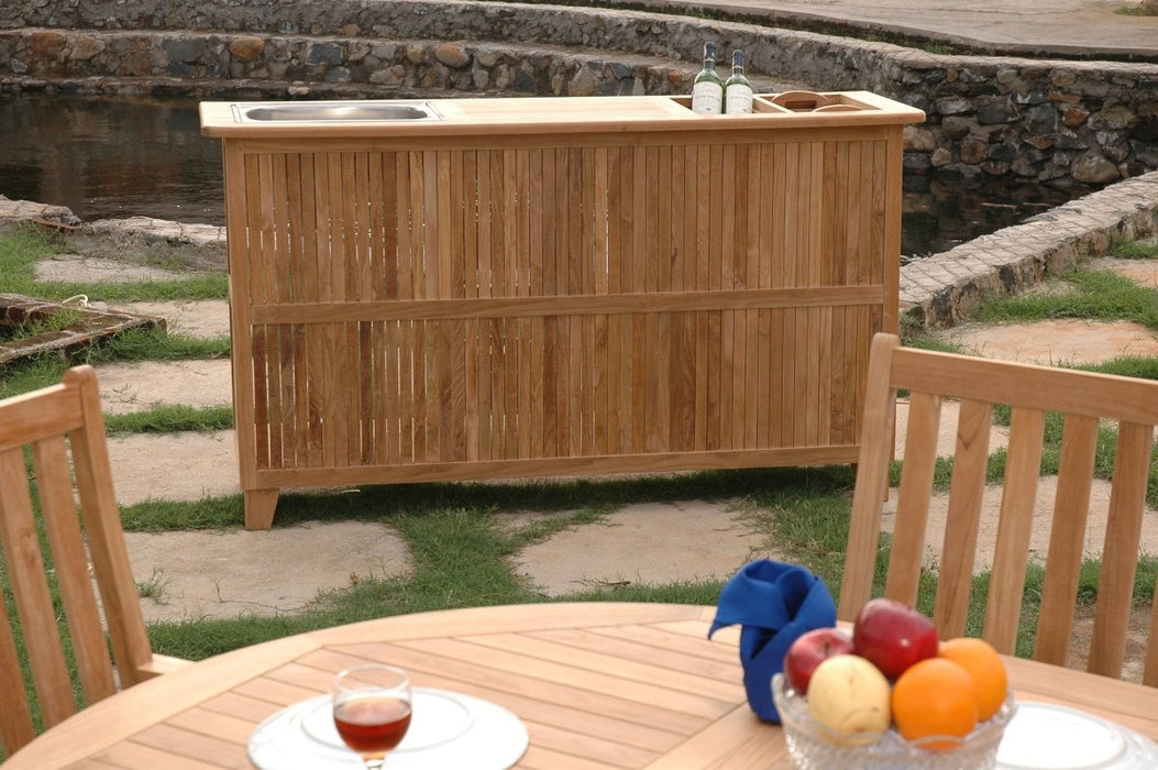 Teak Pub Table (67" Long Rectangle) - Safari - Teak HQ™