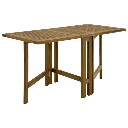 Teak Rectangular Dining Table (51" Long & Folds) - Monaco - Teak HQ™