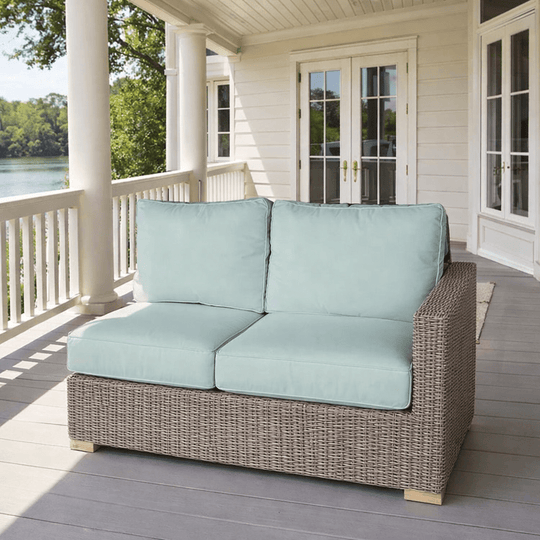 Teak Sectional Couch (Right End 2 - Seater Piece) - Sanibel - Teak HQ™