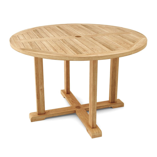 Teak Table and 4 Chairs - Tosca (Table) & Curve (Chairs) - Teak HQ™