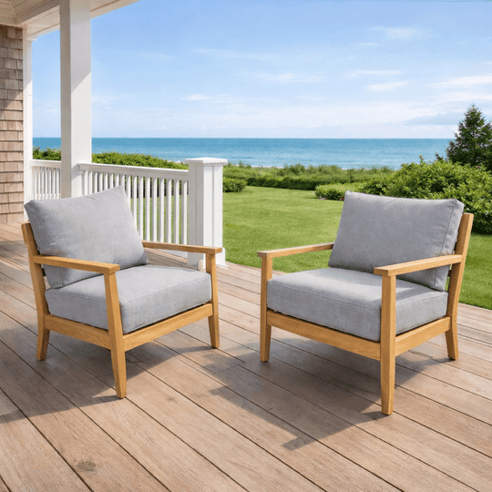 Teak Wood Club Chair - Palma - Teak HQ™