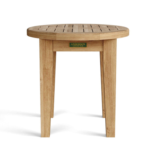 Teak Wood Side Table (20" Round) - Brianna - Teak HQ™