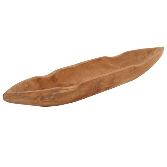Wavy Boat - Style Teak Centerpiece for Table - Teak HQ™