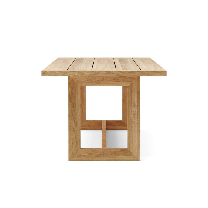 Wooden Teak Table (92.5" Long Rectangle) - Smyrna - Teak HQ™