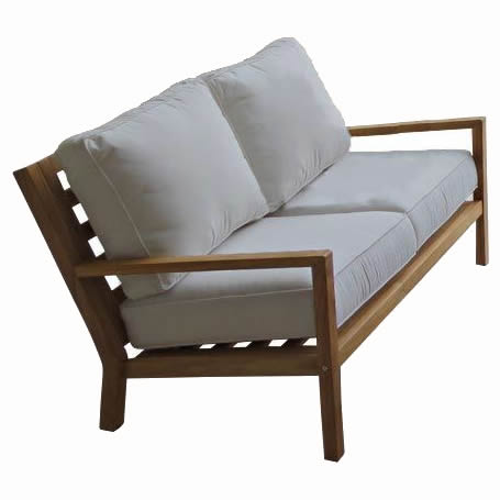 Coastal Teak 2-Seater Loveseat