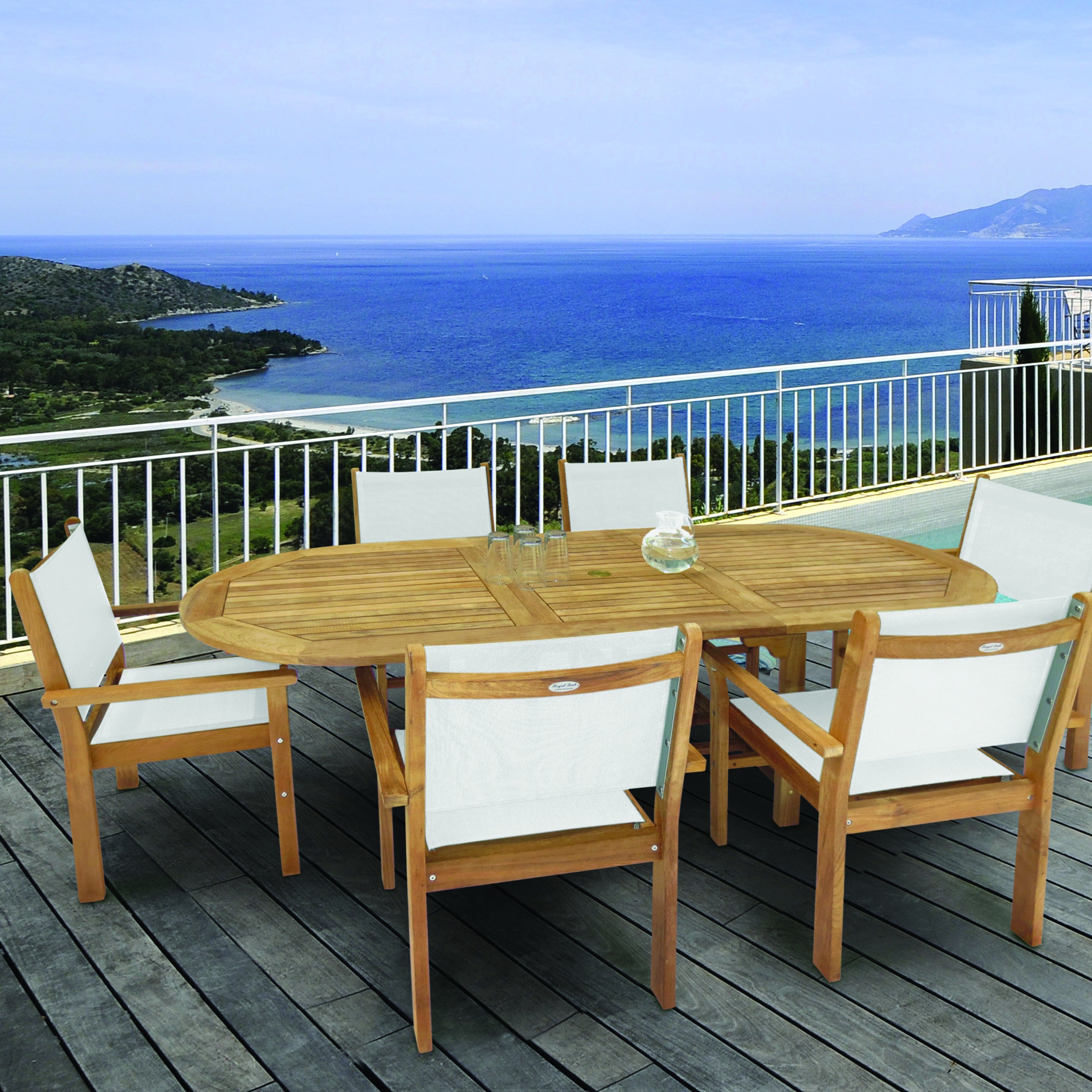 Outdoor Teak Table Set (Img 1)