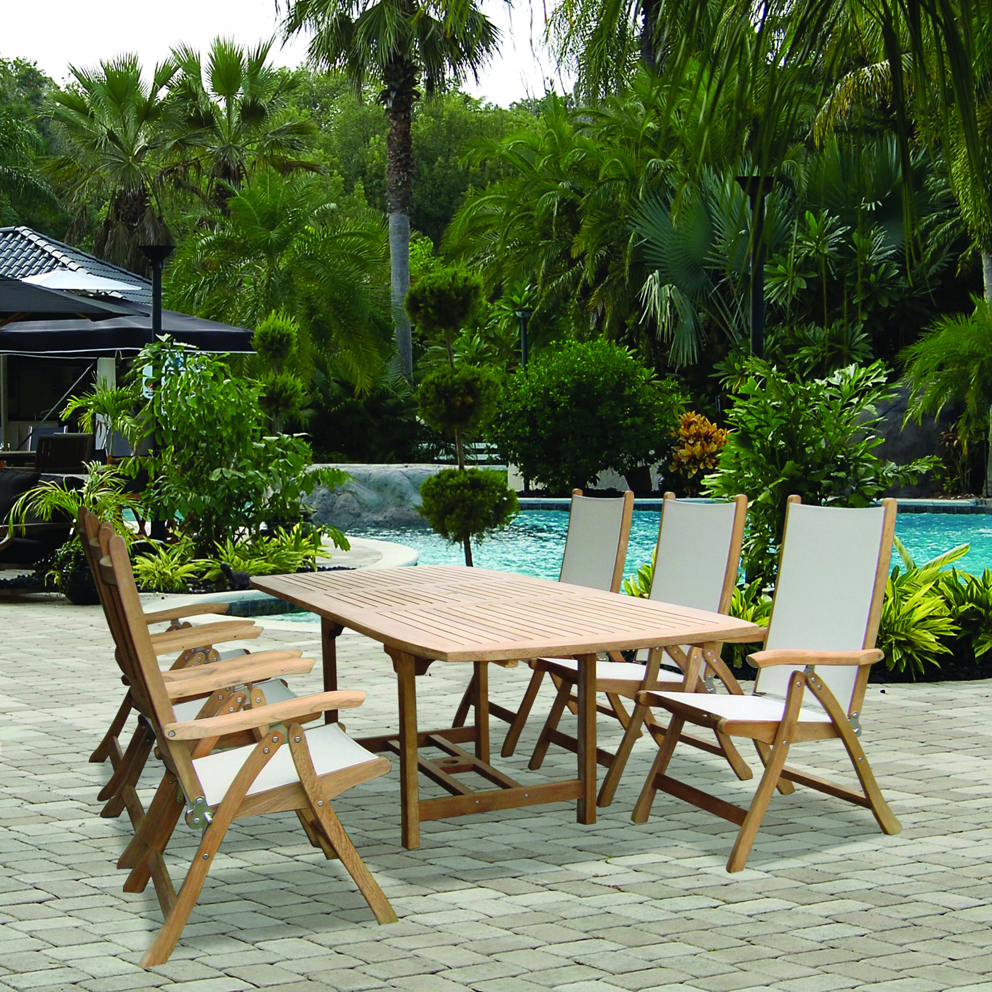 Teak Patio Set (Img 1)