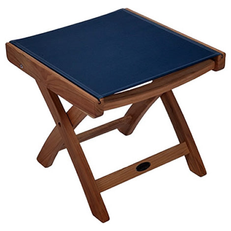 Teak Folding Sling Footrest