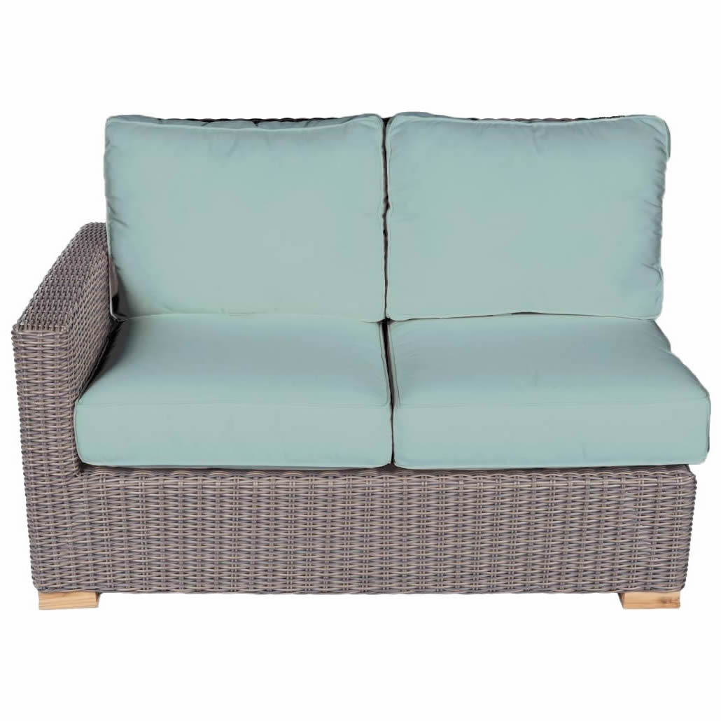 Sanibel Wicker Sectional 2-Seat Left Arm Piece