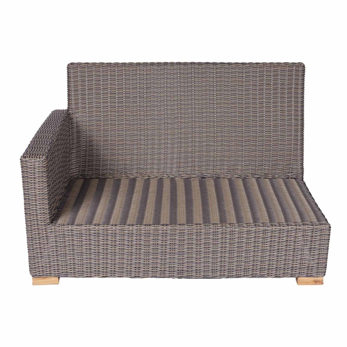 Sanibel Wicker Sectional 2-Seat Left Arm Piece (Frame Only)