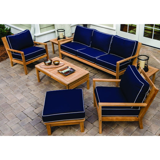 Outdoor Teak Patio Furniture - Coastal 7 - Piece Set - Teak HQ™