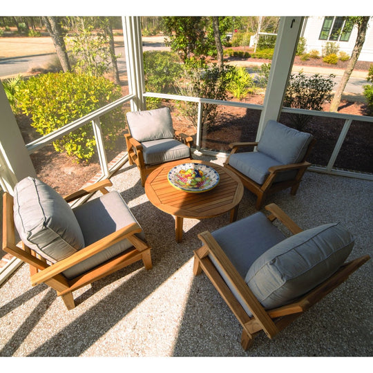 Teak Deck Furniture - Miami 5 - Piece Set - Teak HQ™