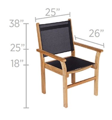Teak Dining Armchair - Captiva - Teak HQ™
