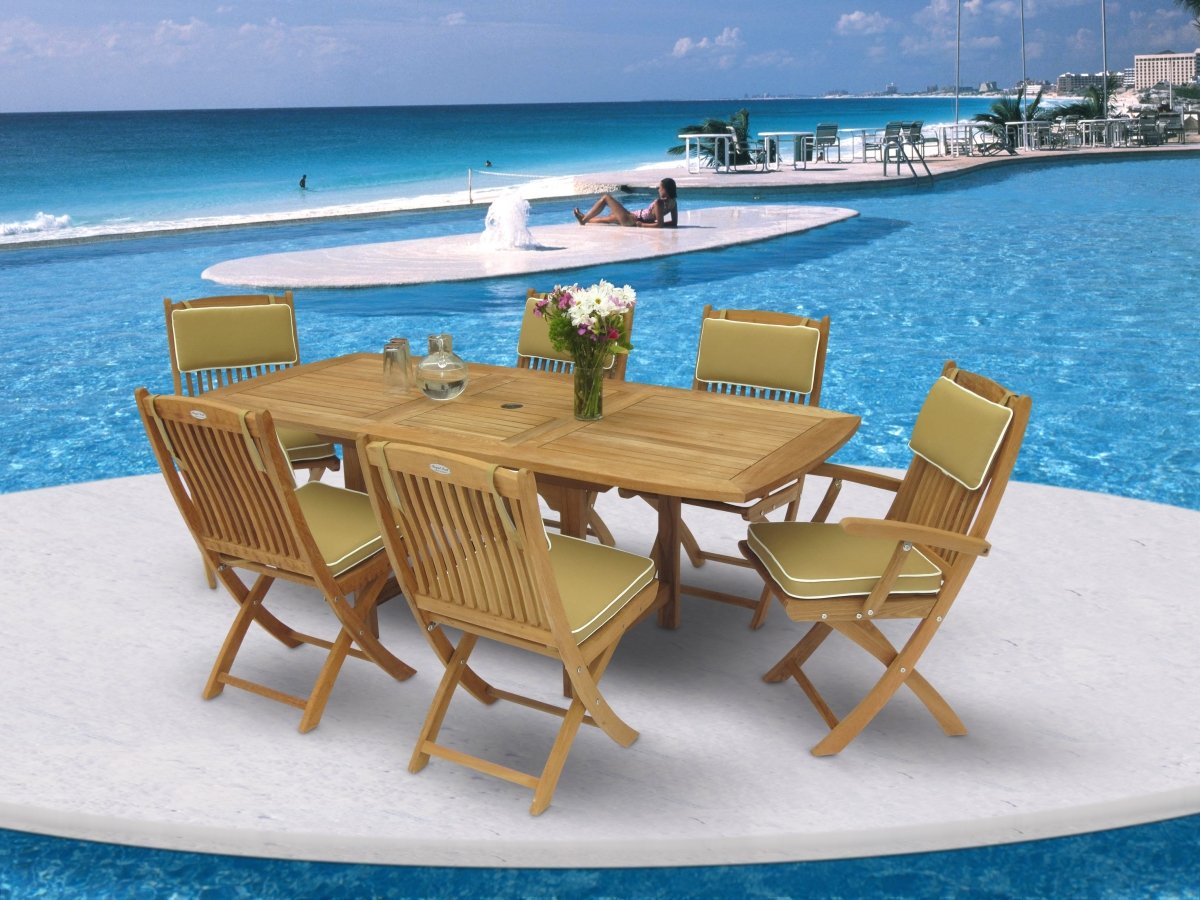 Teak Extendable Outdoor Table (78