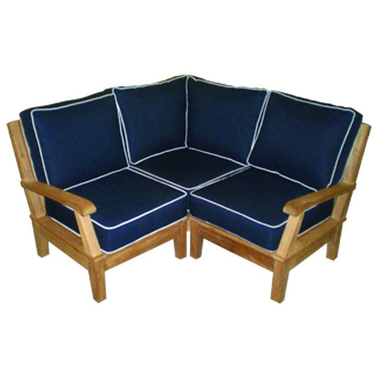 Teak Outdoor Sectional Furniture (Left End + Right End + Corner Combo) - Miami - Teak HQ™