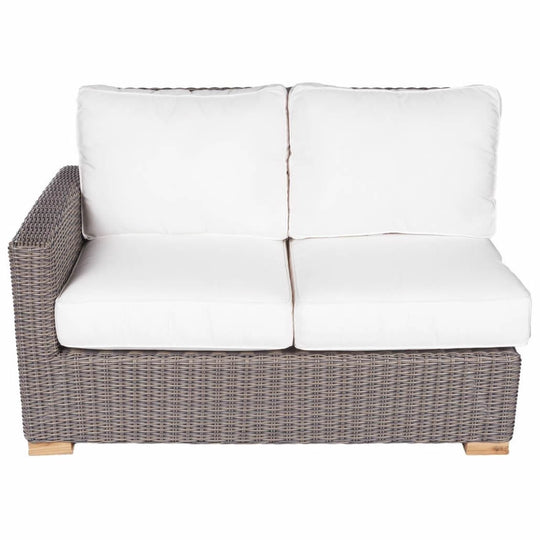 Teak Wood Outdoor Sectional Piece (Left End 2 - Seater) - Sanibel - Teak HQ™